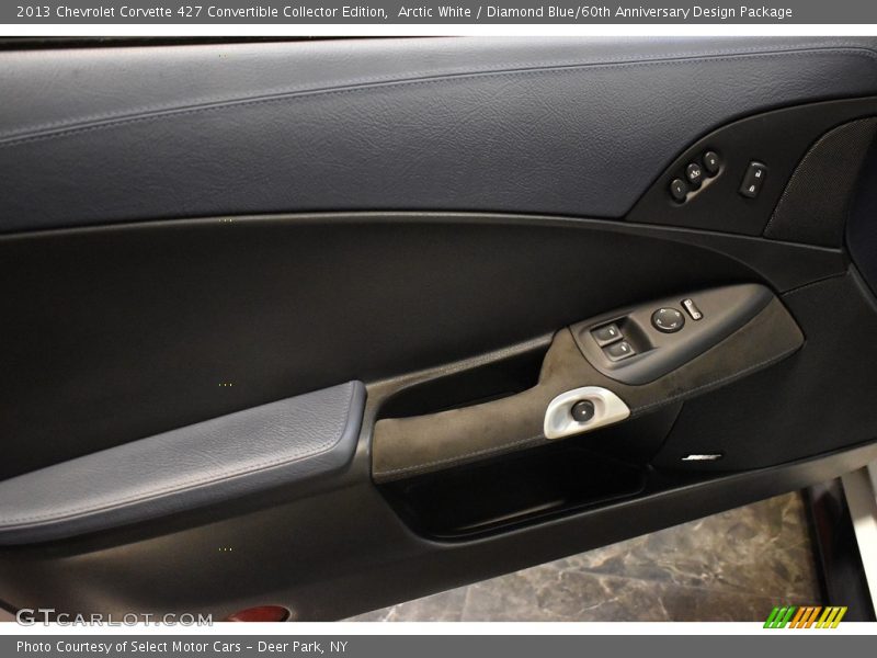 Arctic White / Diamond Blue/60th Anniversary Design Package 2013 Chevrolet Corvette 427 Convertible Collector Edition