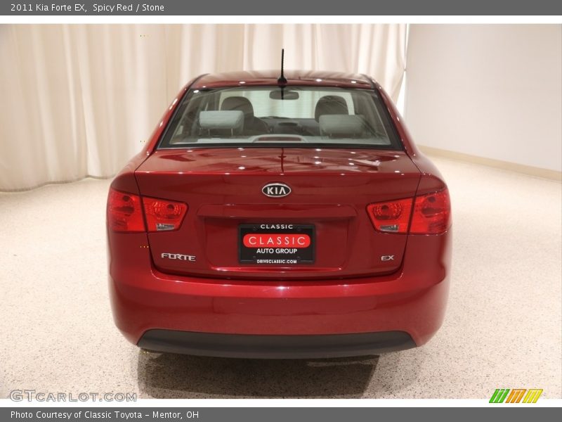 Spicy Red / Stone 2011 Kia Forte EX