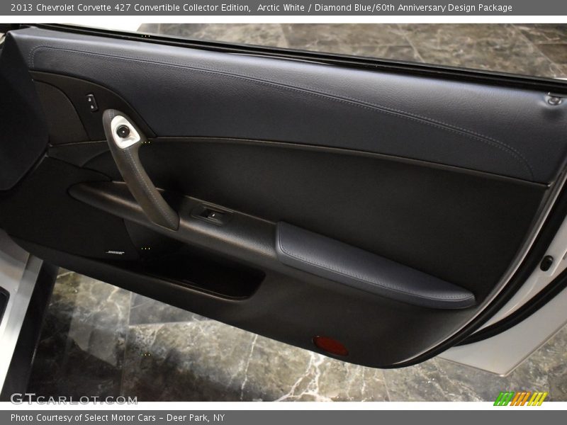 Arctic White / Diamond Blue/60th Anniversary Design Package 2013 Chevrolet Corvette 427 Convertible Collector Edition