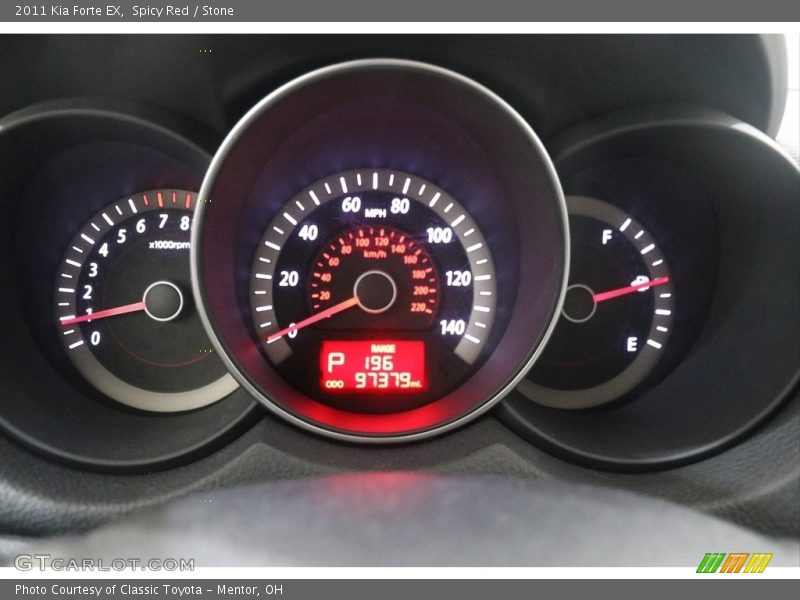 Spicy Red / Stone 2011 Kia Forte EX