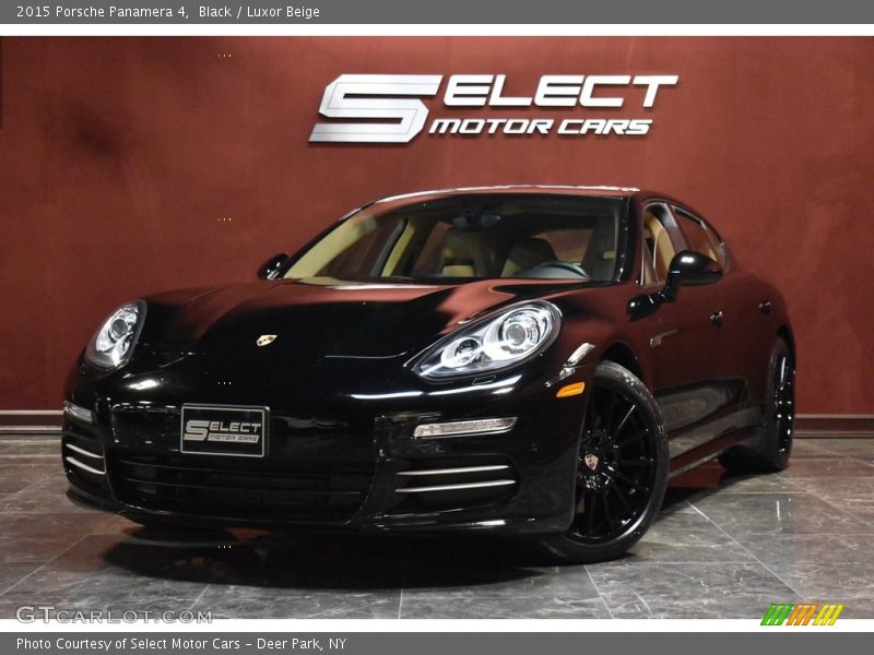 Black / Luxor Beige 2015 Porsche Panamera 4