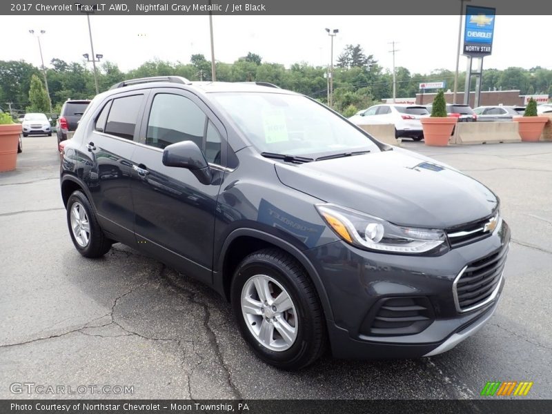 Nightfall Gray Metallic / Jet Black 2017 Chevrolet Trax LT AWD