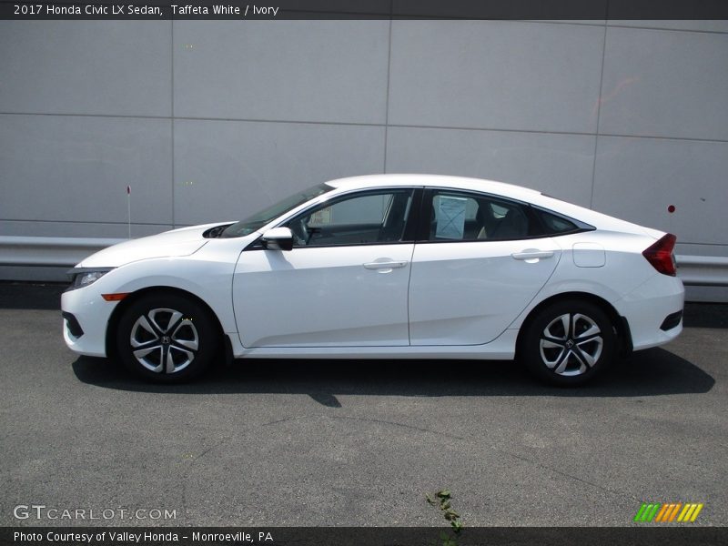 Taffeta White / Ivory 2017 Honda Civic LX Sedan