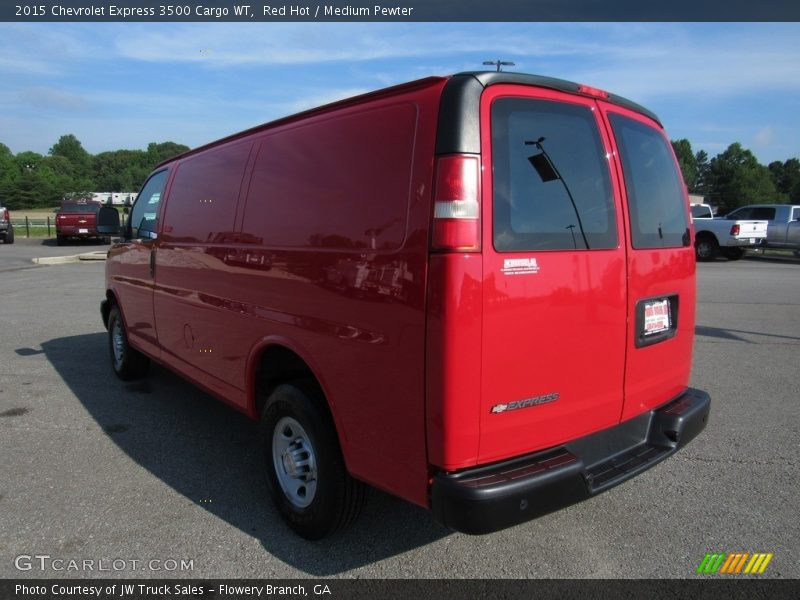 Red Hot / Medium Pewter 2015 Chevrolet Express 3500 Cargo WT