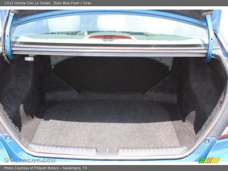 Dyno Blue Pearl / Gray 2013 Honda Civic LX Sedan