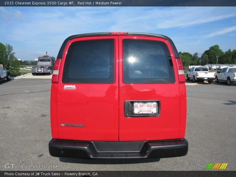 Red Hot / Medium Pewter 2015 Chevrolet Express 3500 Cargo WT