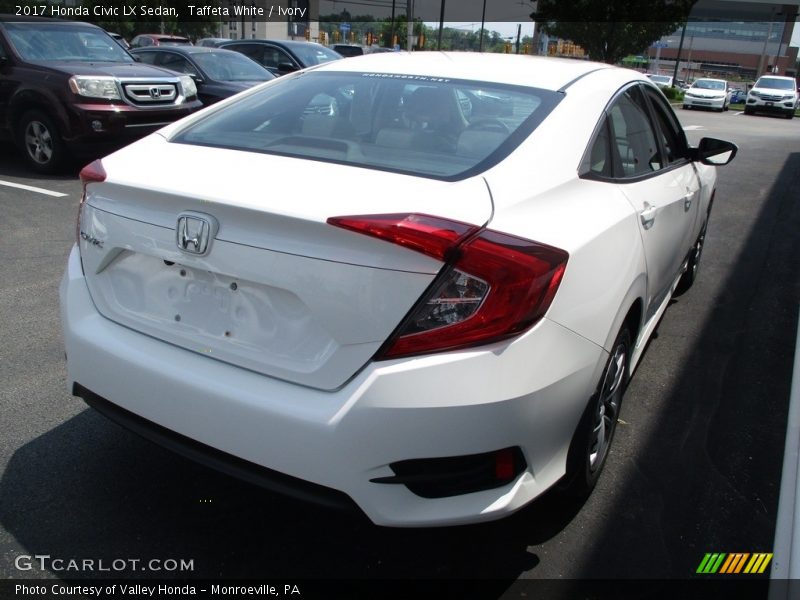 Taffeta White / Ivory 2017 Honda Civic LX Sedan
