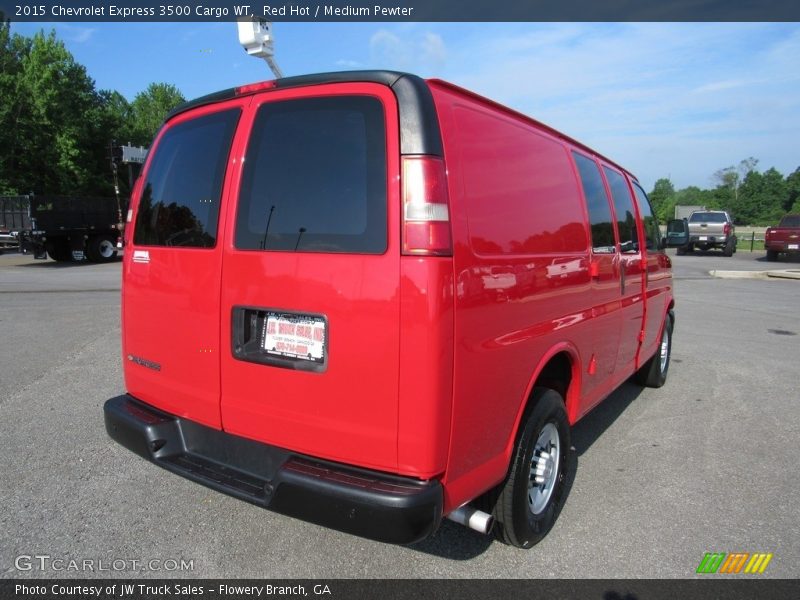 Red Hot / Medium Pewter 2015 Chevrolet Express 3500 Cargo WT