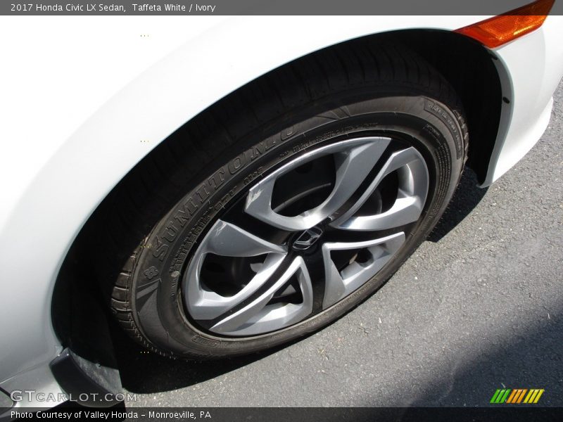 Taffeta White / Ivory 2017 Honda Civic LX Sedan