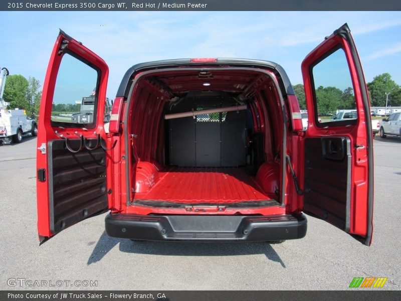 Red Hot / Medium Pewter 2015 Chevrolet Express 3500 Cargo WT