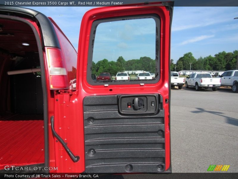 Red Hot / Medium Pewter 2015 Chevrolet Express 3500 Cargo WT