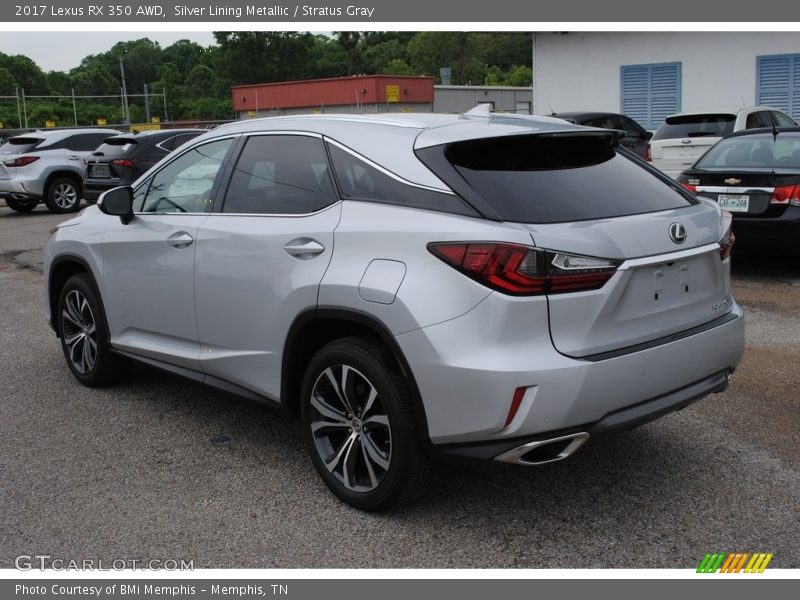 Silver Lining Metallic / Stratus Gray 2017 Lexus RX 350 AWD