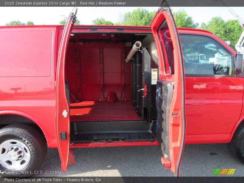 Red Hot / Medium Pewter 2015 Chevrolet Express 3500 Cargo WT