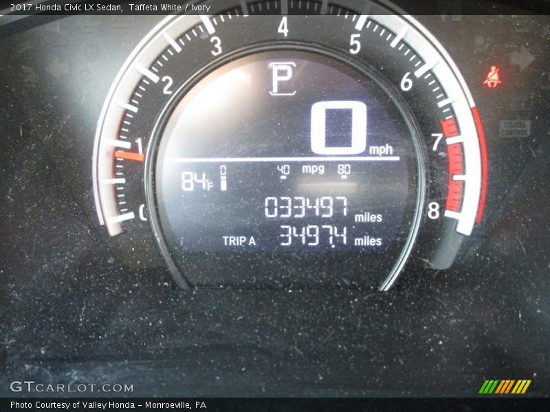Taffeta White / Ivory 2017 Honda Civic LX Sedan