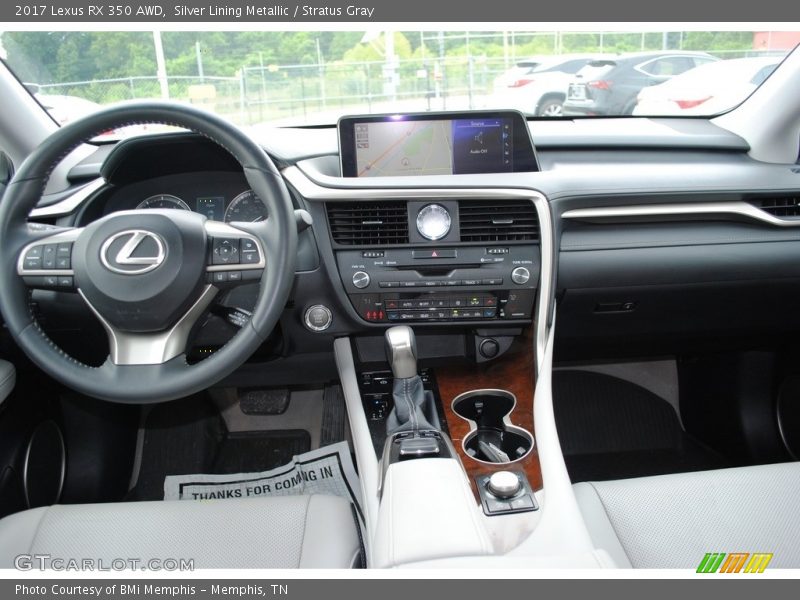 Silver Lining Metallic / Stratus Gray 2017 Lexus RX 350 AWD