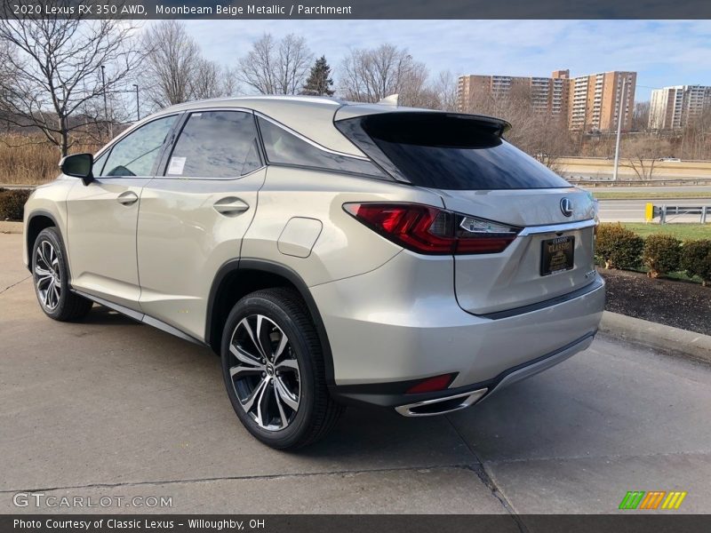 Moonbeam Beige Metallic / Parchment 2020 Lexus RX 350 AWD