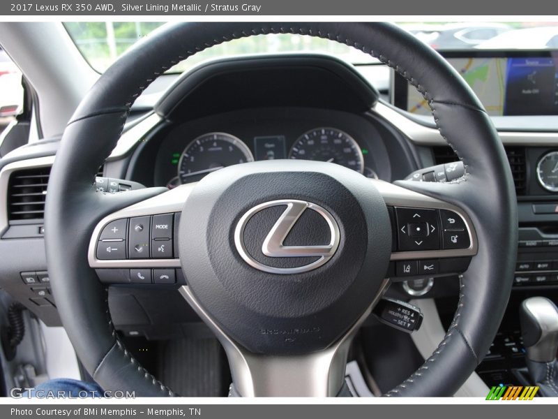 Silver Lining Metallic / Stratus Gray 2017 Lexus RX 350 AWD