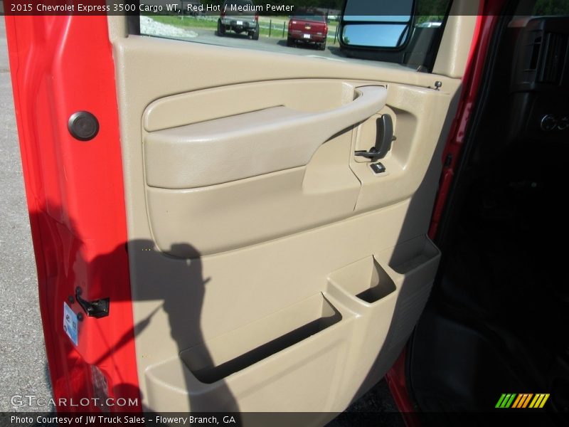 Red Hot / Medium Pewter 2015 Chevrolet Express 3500 Cargo WT