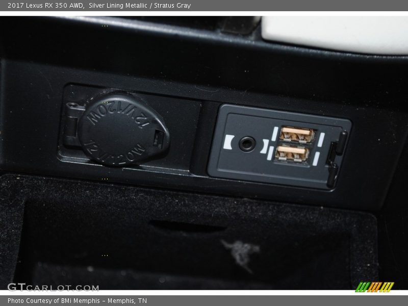 Silver Lining Metallic / Stratus Gray 2017 Lexus RX 350 AWD