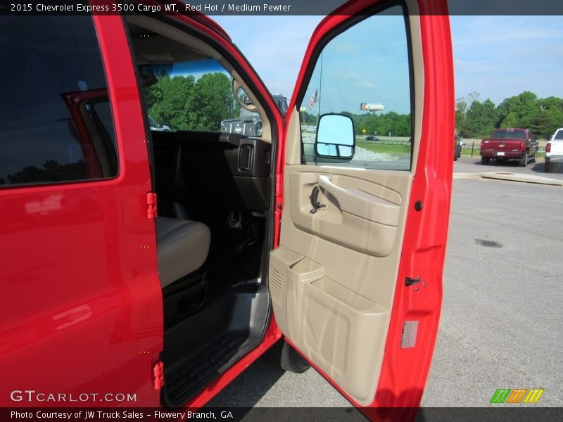 Red Hot / Medium Pewter 2015 Chevrolet Express 3500 Cargo WT