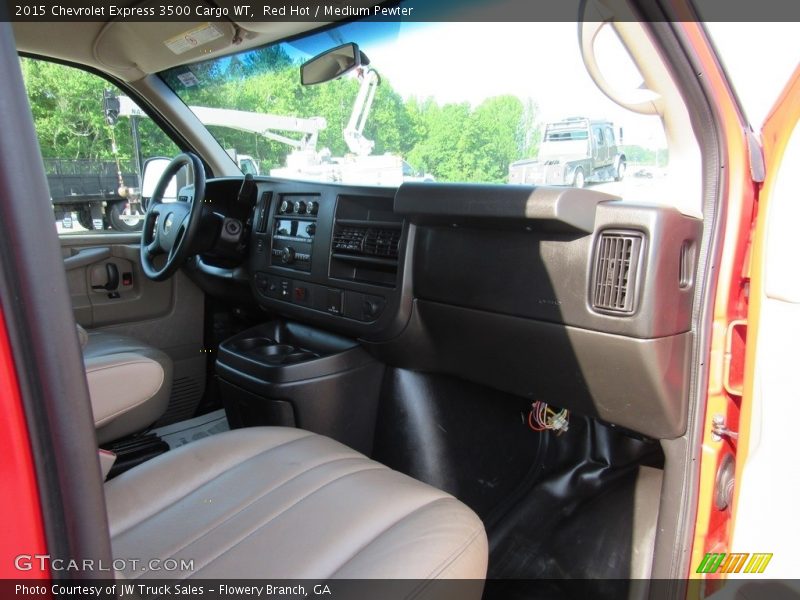 Red Hot / Medium Pewter 2015 Chevrolet Express 3500 Cargo WT