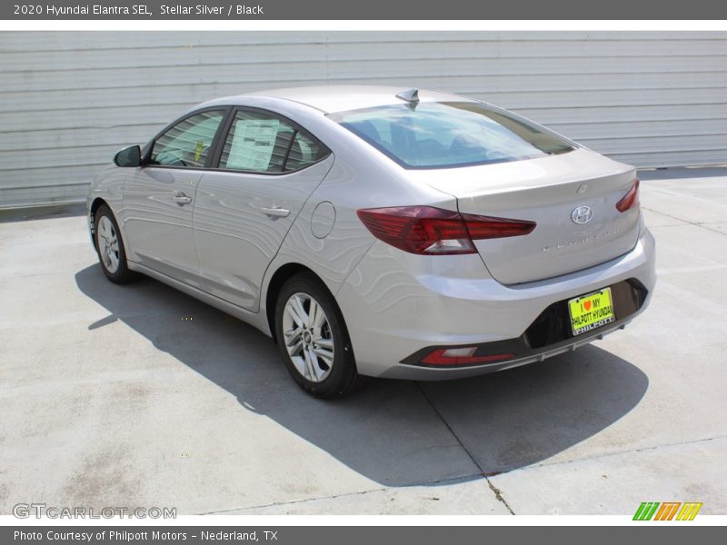 Stellar Silver / Black 2020 Hyundai Elantra SEL