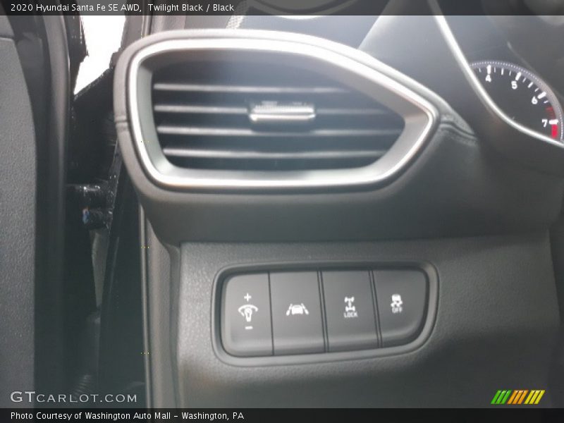 Twilight Black / Black 2020 Hyundai Santa Fe SE AWD