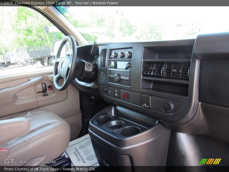 Red Hot / Medium Pewter 2015 Chevrolet Express 3500 Cargo WT