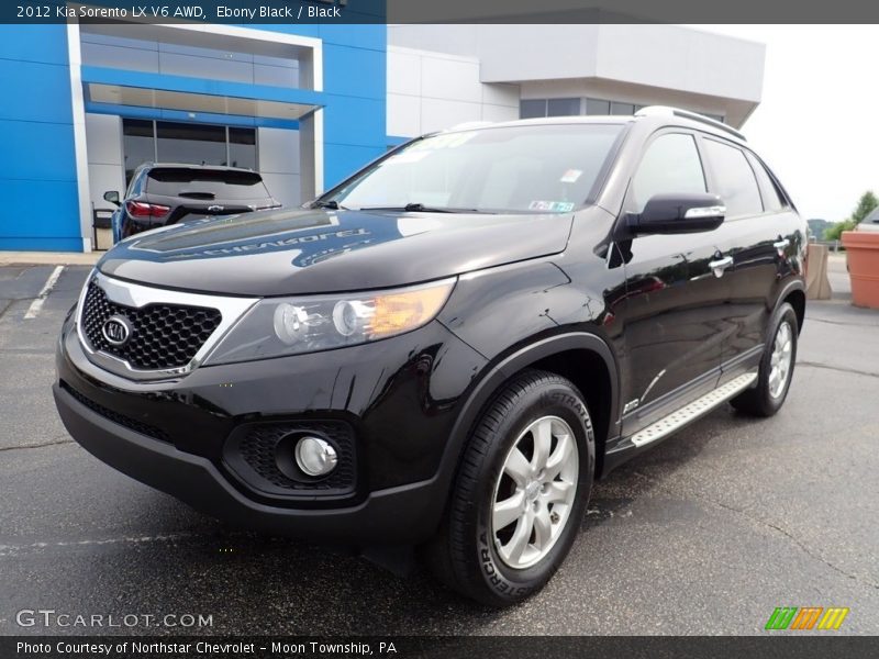 Ebony Black / Black 2012 Kia Sorento LX V6 AWD