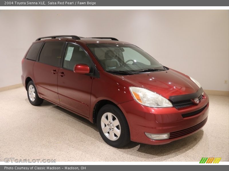 Salsa Red Pearl / Fawn Beige 2004 Toyota Sienna XLE
