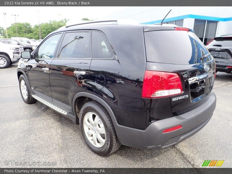 Ebony Black / Black 2012 Kia Sorento LX V6 AWD