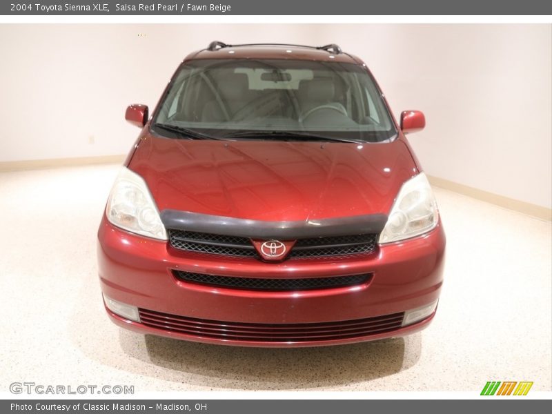 Salsa Red Pearl / Fawn Beige 2004 Toyota Sienna XLE