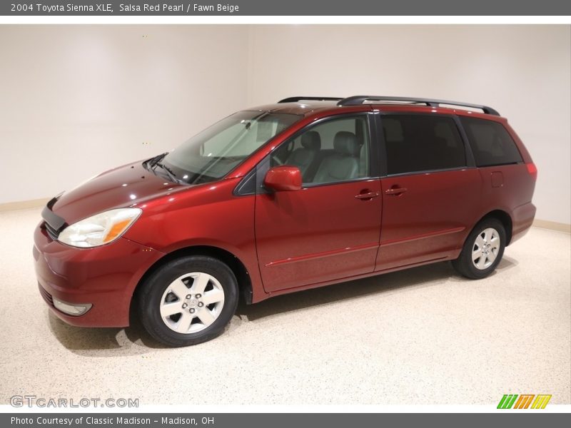Salsa Red Pearl / Fawn Beige 2004 Toyota Sienna XLE