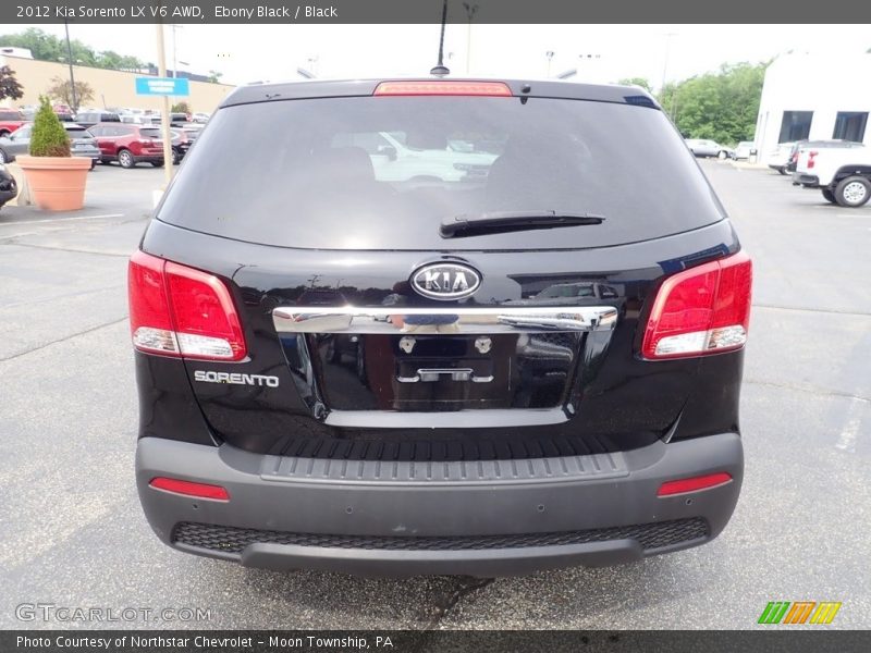 Ebony Black / Black 2012 Kia Sorento LX V6 AWD