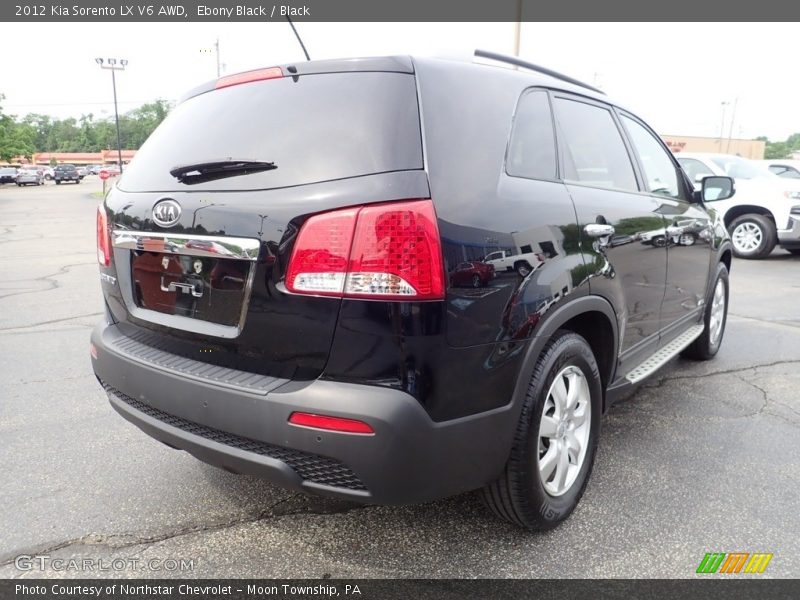 Ebony Black / Black 2012 Kia Sorento LX V6 AWD