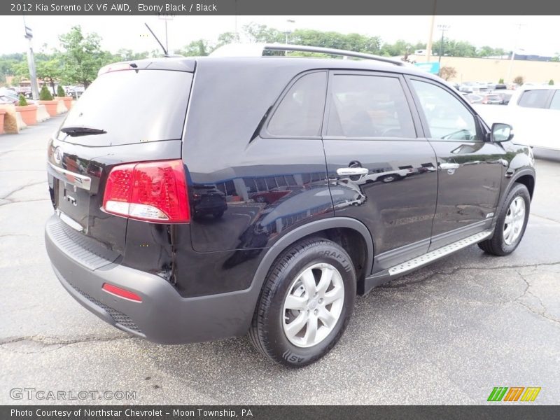 Ebony Black / Black 2012 Kia Sorento LX V6 AWD