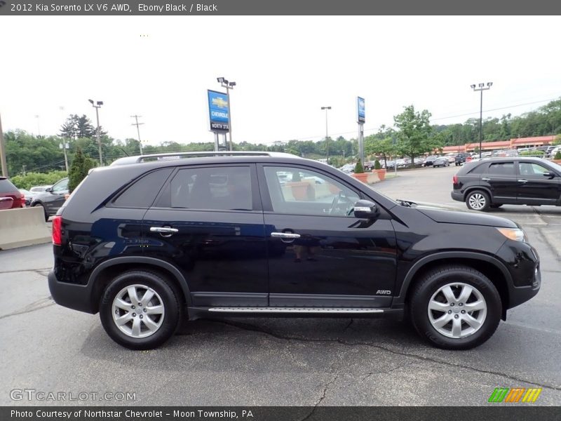 Ebony Black / Black 2012 Kia Sorento LX V6 AWD