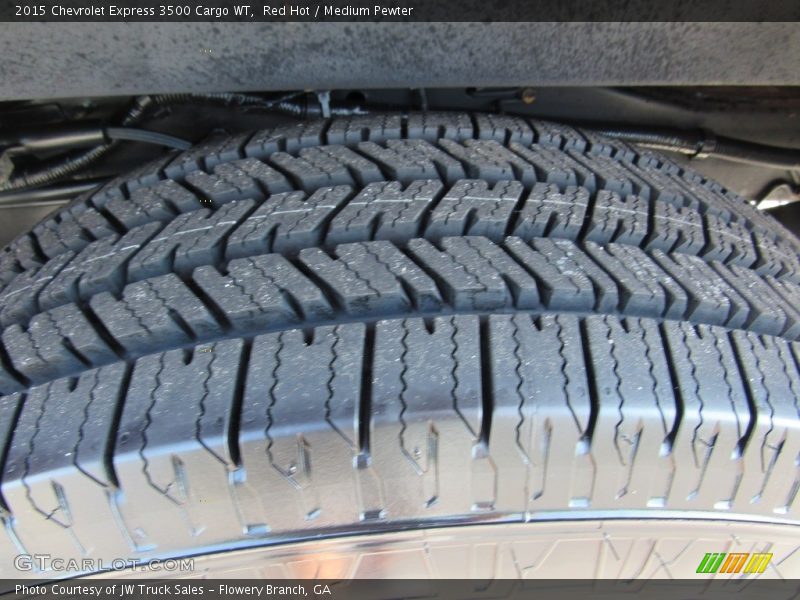 Red Hot / Medium Pewter 2015 Chevrolet Express 3500 Cargo WT