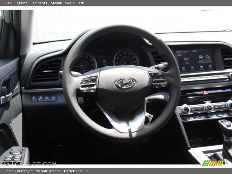 Stellar Silver / Black 2020 Hyundai Elantra SEL