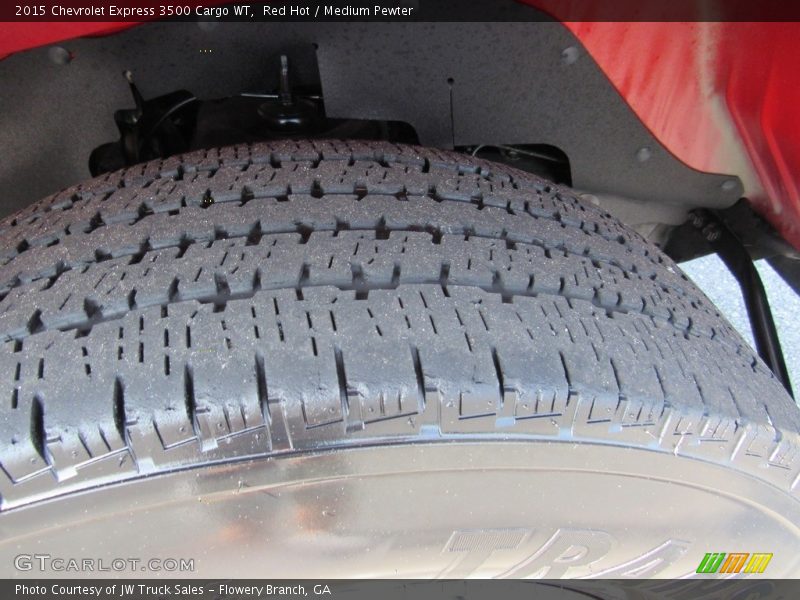 Red Hot / Medium Pewter 2015 Chevrolet Express 3500 Cargo WT