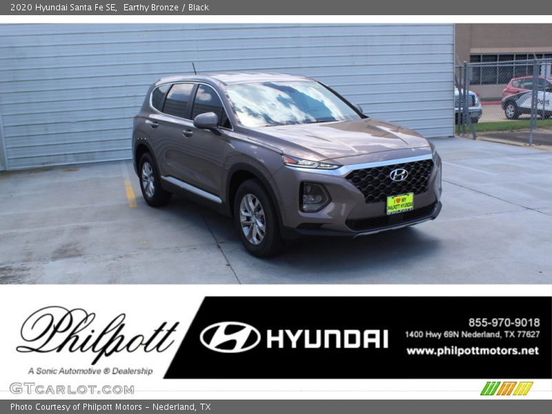 Earthy Bronze / Black 2020 Hyundai Santa Fe SE