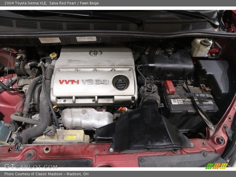 Salsa Red Pearl / Fawn Beige 2004 Toyota Sienna XLE