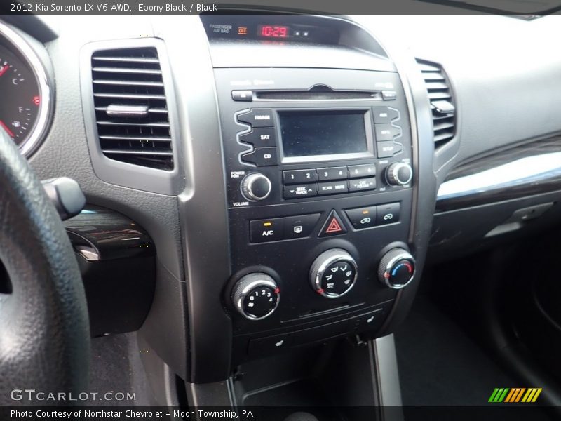 Ebony Black / Black 2012 Kia Sorento LX V6 AWD
