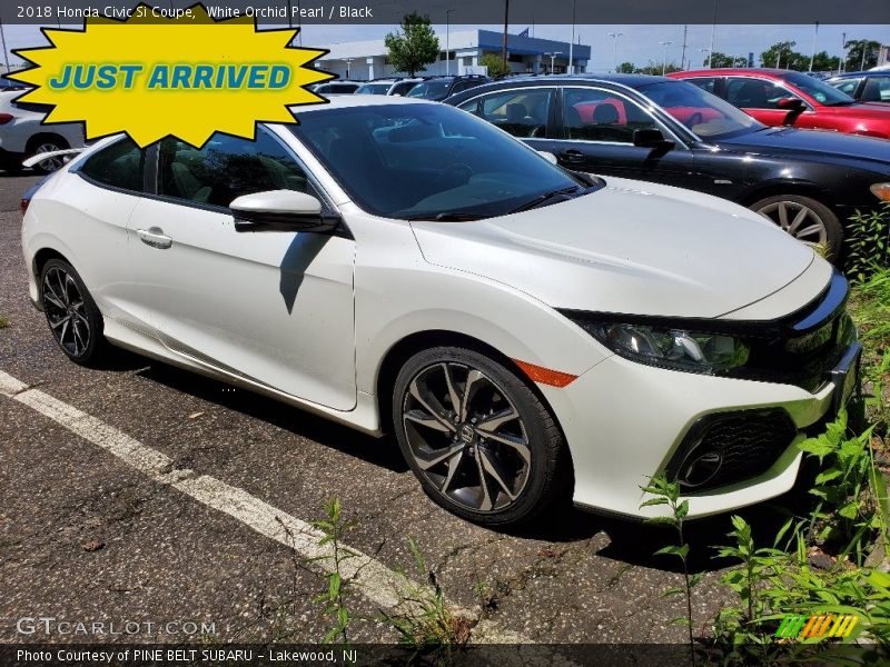 White Orchid Pearl / Black 2018 Honda Civic Si Coupe