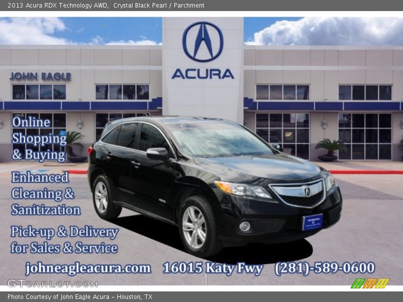 Crystal Black Pearl / Parchment 2013 Acura RDX Technology AWD