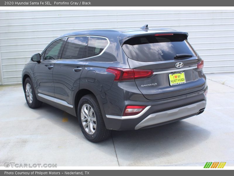 Portofino Gray / Black 2020 Hyundai Santa Fe SEL