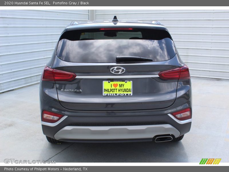 Portofino Gray / Black 2020 Hyundai Santa Fe SEL