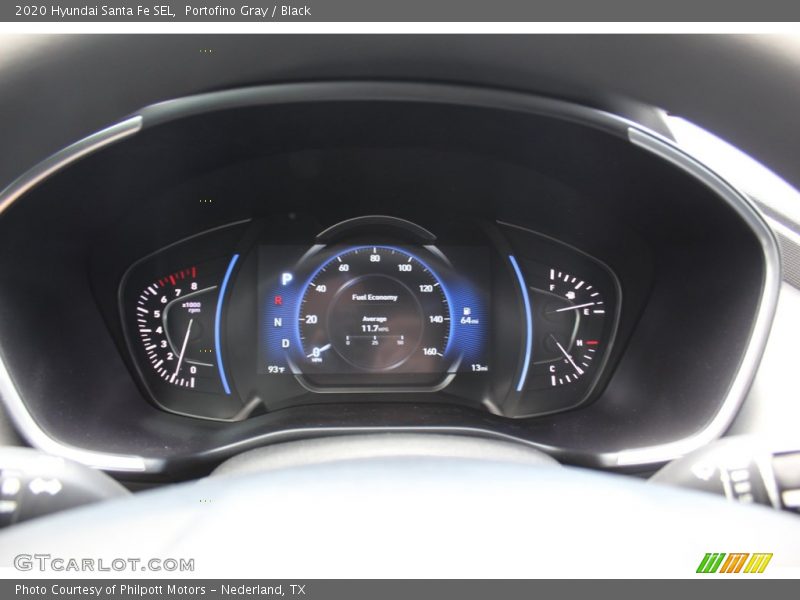Portofino Gray / Black 2020 Hyundai Santa Fe SEL