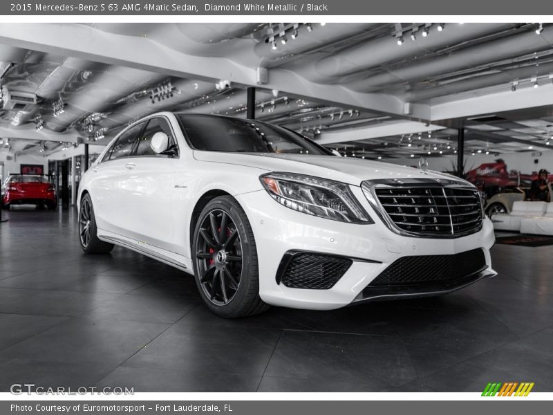 Diamond White Metallic / Black 2015 Mercedes-Benz S 63 AMG 4Matic Sedan