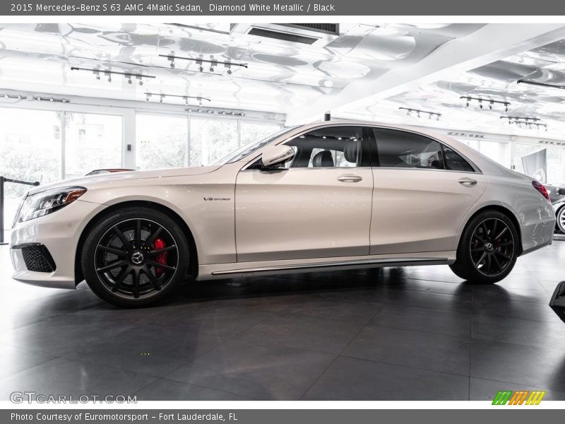 Diamond White Metallic / Black 2015 Mercedes-Benz S 63 AMG 4Matic Sedan